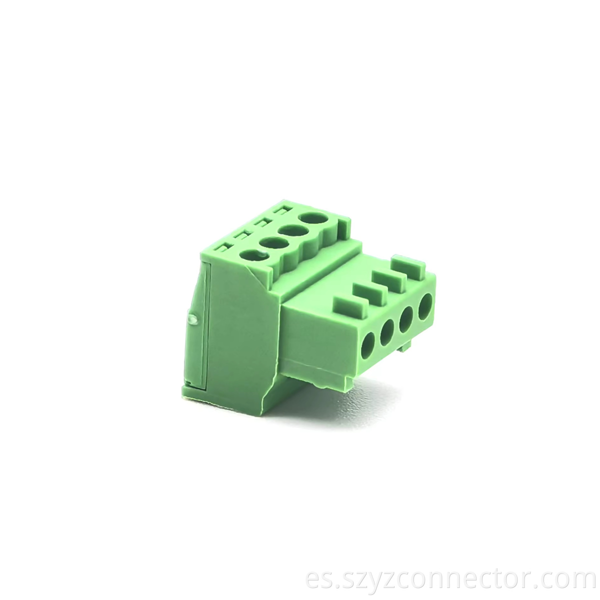 2.54mm Pitch Pluggable Terminal Blocks Female Green 1*4P